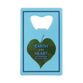 Aarde - Heart Anagram Creditkaart Flessenopener (Achterkant)