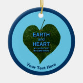 Aarde - Heart Anagram Keramisch Ornament (Voorkant)