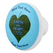 Aarde - Heart Anagram Keramische Knop (Rechts)