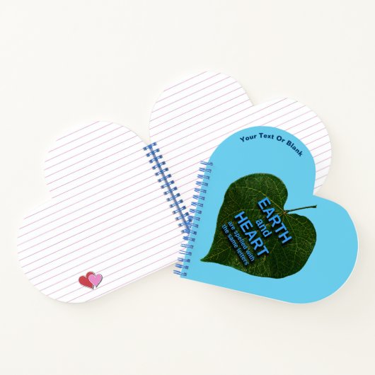 Aarde - Heart Anagram Notitieboek (Binnen)