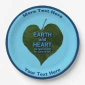 Aarde - Heart Anagram Papieren Bordje (Voorkant)