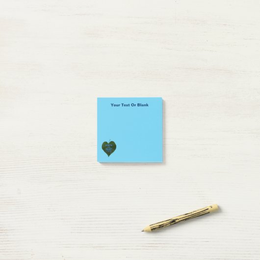Aarde - Heart Anagram Post-it® Notes (Op bureau)