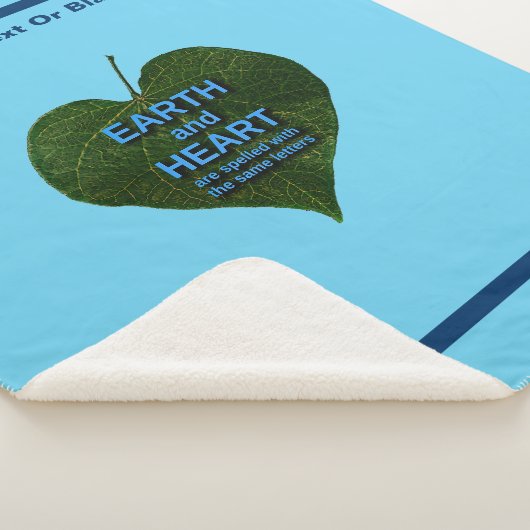 Aarde - Heart Anagram Sherpa Deken (3/4)