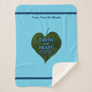 Aarde - Heart Anagram Sherpa Deken