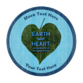 Aarde - Heart Anagram Snijplank (Voorkant)