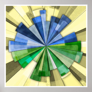 Aarde, hemel en zon poster