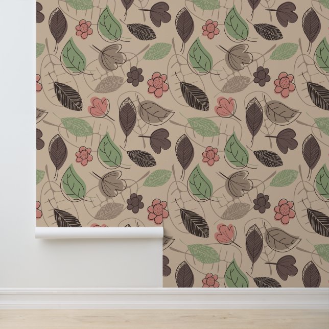 Aarde Herfst Foliage Design Behang (Applicatie)