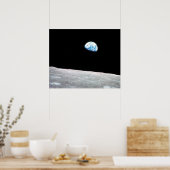 Aarde - het Lunar Perspectief Poster (Keuken)