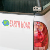 Aarde-hoax (vlakke aarde) bumpersticker (Op Truck)