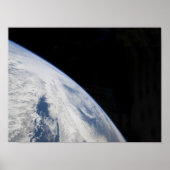 Aarde-horizon en de zwarte aard van ruimte 2 poster (Voorkant)