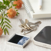 Aarde-horizon en de zwarte aard van ruimte 2 sleutelhanger (Zijkant)