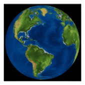 Aarde-illustratie Perfect Poster (Voorkant)