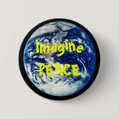 aarde, ImaginePEACE Ronde Button 5,7 Cm (Voorkant)