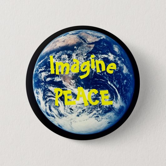 aarde, ImaginePEACE Ronde Button 5,7 Cm (Voorkant)