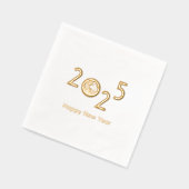 Aarde in 2025 - Nieuwjaarsviering Folie Servetten (Links)