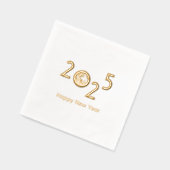 Aarde in 2027 - Nieuwjaarsviering Folie Servetten (Links)