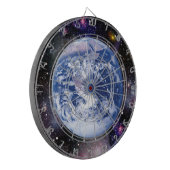 Aarde in de ruimte dartbord (Voorkant Links)