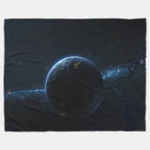 AARDE IN DE RUIMTE FLEECE DEKEN (Voorkant (Horizontaal))