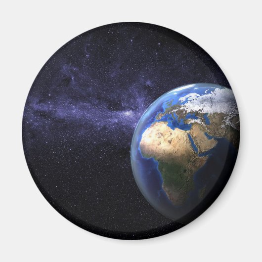 Aarde in de ruimte magneet (Voorkant)
