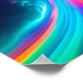 Aarde in de ruimte poster (Hoek)