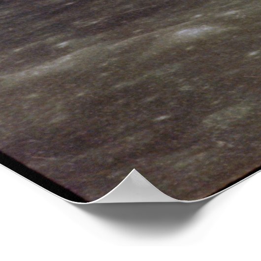 Aarde in de ruimte van de maan poster (Hoek)