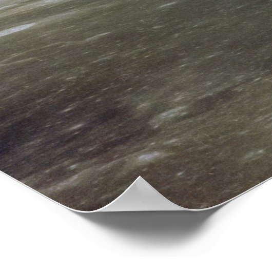 Aarde in de ruimte van de maan poster (Hoek)