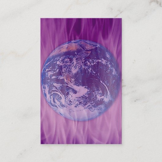 Aarde in de Violette Vlam Visitekaartje (Voorkant)