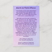 Aarde in de Violette Vlam Visitekaartje (Achterkant)