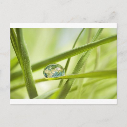 Aarde in een druppel briefkaart (Voorkant)