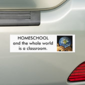 Aarde in onze Handen, HOMESCHOOL Bumpersticker (Op auto)