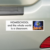 Aarde in onze handen, HOMESCHOOL Bumpersticker (Op auto)