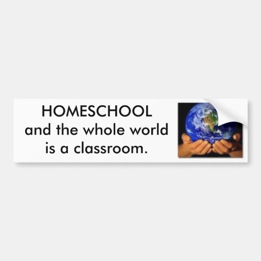 Aarde in onze handen, HOMESCHOOL Bumpersticker (Voorkant)