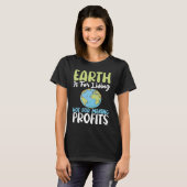 Aarde is bedoeld voor het redden van de dag van de t-shirt (Voorkant volledig)