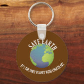 aarde is de enige planeet met chocolade sleutelhanger (Voorkant)