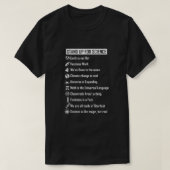 Aarde is geen platte vaccins t-shirt (Design voorkant)