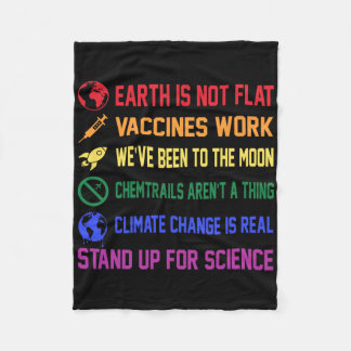 Aarde is geen platte vaccins werken klimaatverande fleece deken