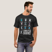 Aarde is geen vlakke vaccins die op de maan werken t-shirt (Voorkant volledig)