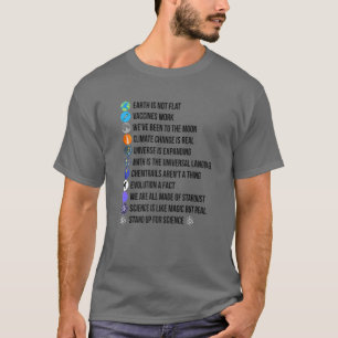 Aarde is geen vlakke wetenschap. t-shirt