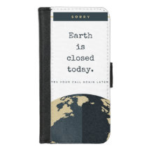 Aarde is gesloten telefoontas