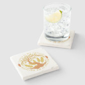 Aarde is mijn kerk, Natuur is mijn religie Stenen Onderzetter (Zijkant)