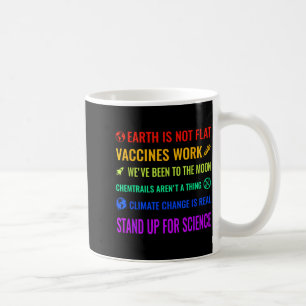 Aarde Is Niet Plat Vaccins Werken Grappige Wetensc Koffiemok