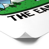 Aarde is plat poster (Hoek)