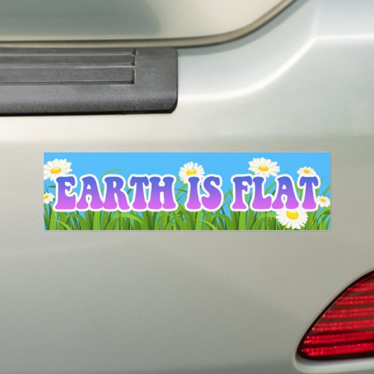 Aarde is vlam - Grote Bumpersticker bloemen (Op auto)