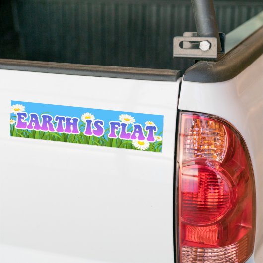 Aarde is vlam - Grote Bumpersticker bloemen (Op Truck)