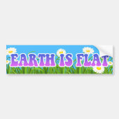 Aarde is vlam - Grote Bumpersticker bloemen (Voorkant)