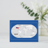 Aarde, je bent hier briefkaart (Staand voorkant)