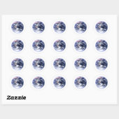 Aarde jGibney Het Museum Zazzle Ronde Sticker (Vel)