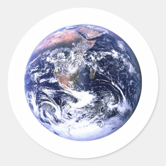 Aarde jGibney Het Museum Zazzle Ronde Sticker (Voorkant)