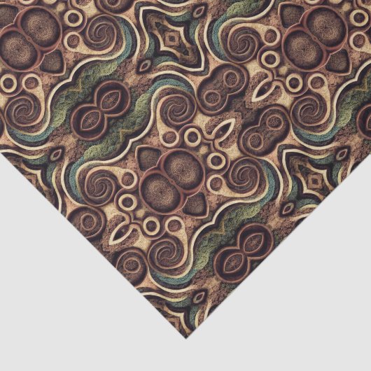 Aarde Kaleidoscoop Tissuepapier (Detail)