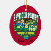 Aarde Kinder Utah Keramisch Ornament (Rechts)